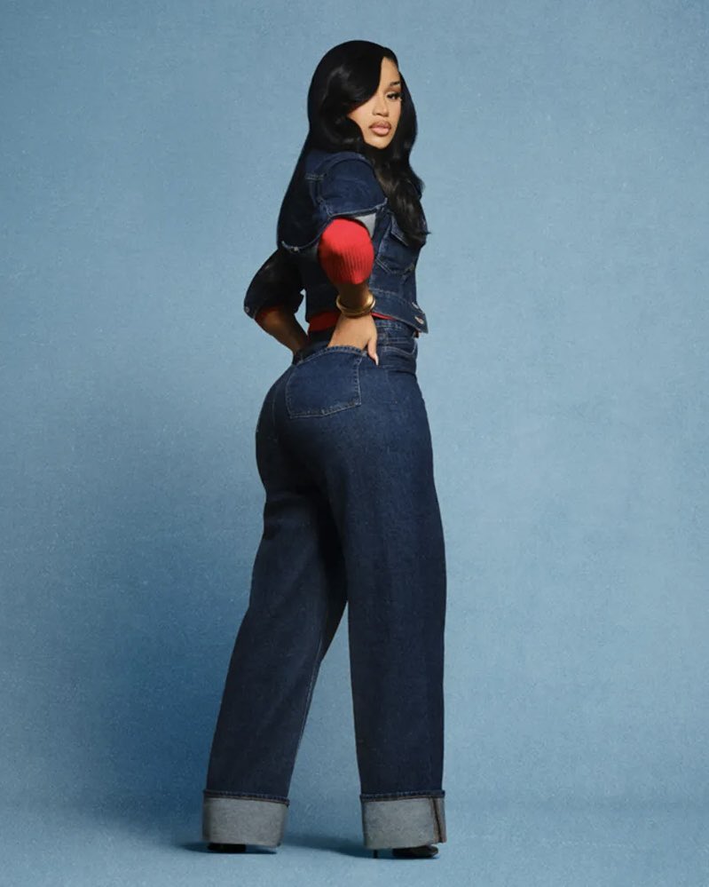 cardibnet's tweet photo. Cardi B for Old Navy’s Fall Denim campaign. ❤️ https://t.co/X8gwlyBBAf