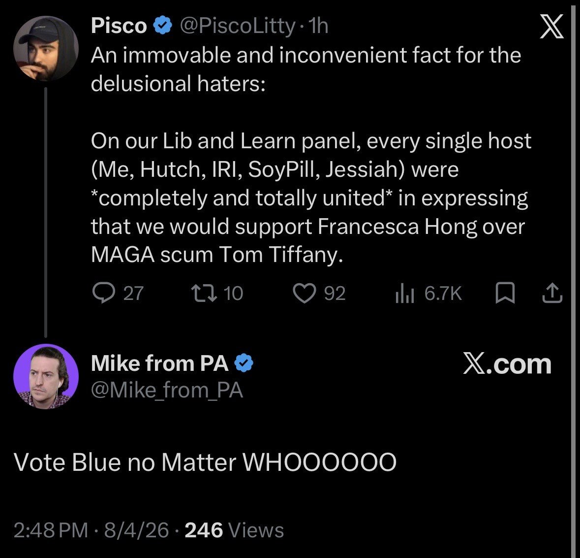 WhickTv's tweet photo. Look at what you are enabling @PiscoLitty 

I am telling you that they are gleefully rubbing their hands together as you bring the horse past the gates. https://t.co/p5CaTnhYsw