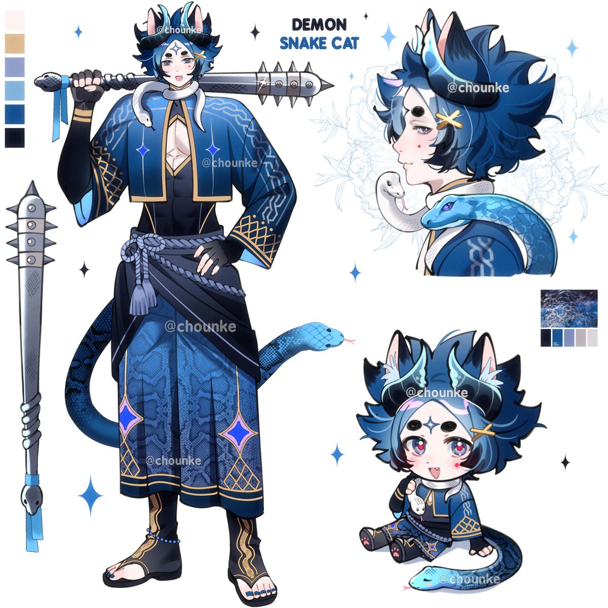 chouNke's tweet photo. sometimes i like to draw ref sheets for my designs🤍 https://t.co/n7qZYZB2DC