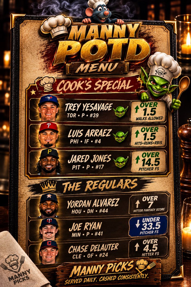 ATM_CodyGuw's tweet photo. When this cash tonight don’t follow me just come back tomorrow and tail the next one 🚨@PrizePicks  @Underdog #MLBPredictions https://t.co/pm6cfdI7Io