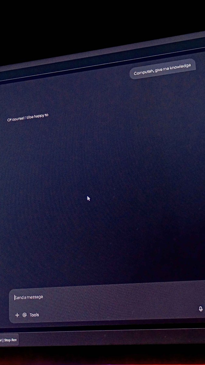nulldependency's tweet photo. Computah, Give me knowledge https://t.co/T3cayclaMg