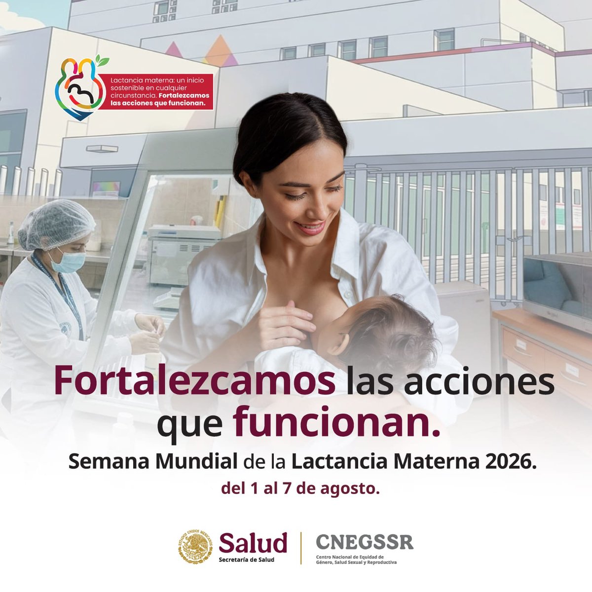 maga_peru's tweet photo. Del 1 al 7 de agosto conmemoramos la Semana Mundial de la Lactancia Materna 2026 ¡te invitamos a unirte! Apoya la lactancia materna para que todos conozcan los beneficios de la leche materna, brinda a las niñas y los niños el mejor comienzo de vida. #Amamantamiento #CadenaDeCalor https://t.co/26udOzWD1h