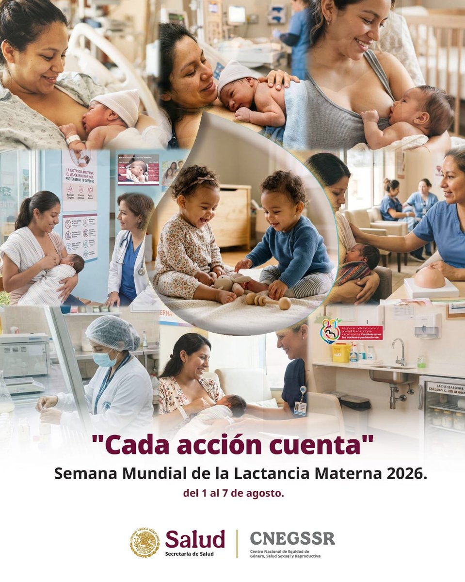 maga_peru's tweet photo. Del 1 al 7 de agosto conmemoramos la Semana Mundial de la Lactancia Materna 2026 ¡te invitamos a unirte! Apoya la lactancia materna para que todos conozcan los beneficios de la leche materna, brinda a las niñas y los niños el mejor comienzo de vida. #Amamantamiento #CadenaDeCalor https://t.co/26udOzWD1h