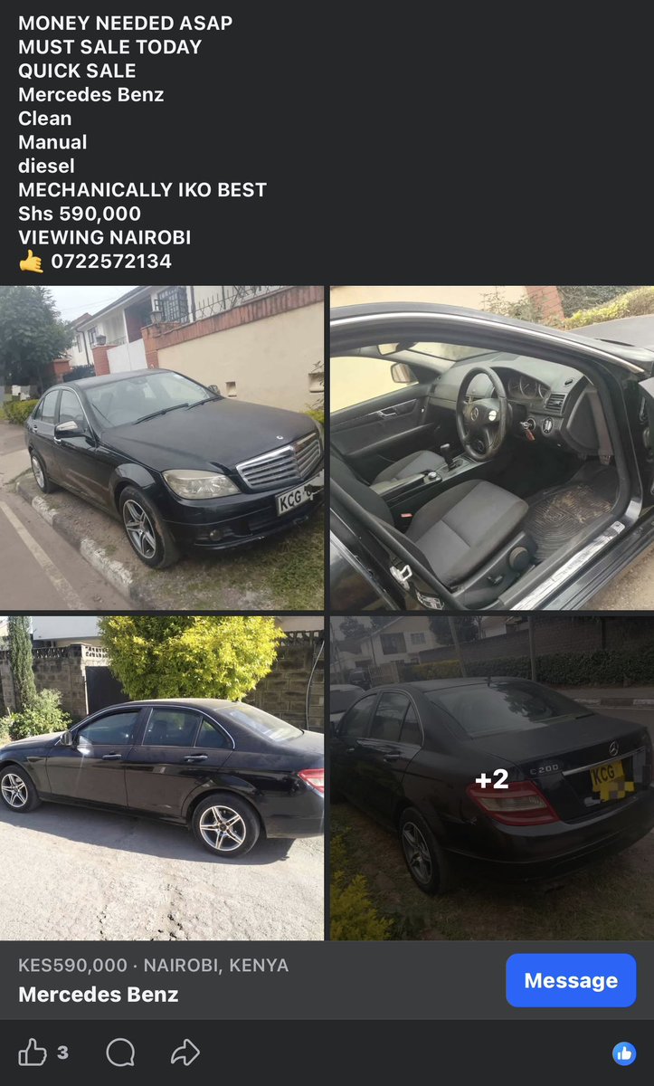 angwenyiChui's tweet photo. @alexmwanzo @Quancho8 @DerrickUdu55582 I need to get this benz, mtu anipee same amount imeandikwa hapo for my mk5 gti https://t.co/QH7o5RIbGS