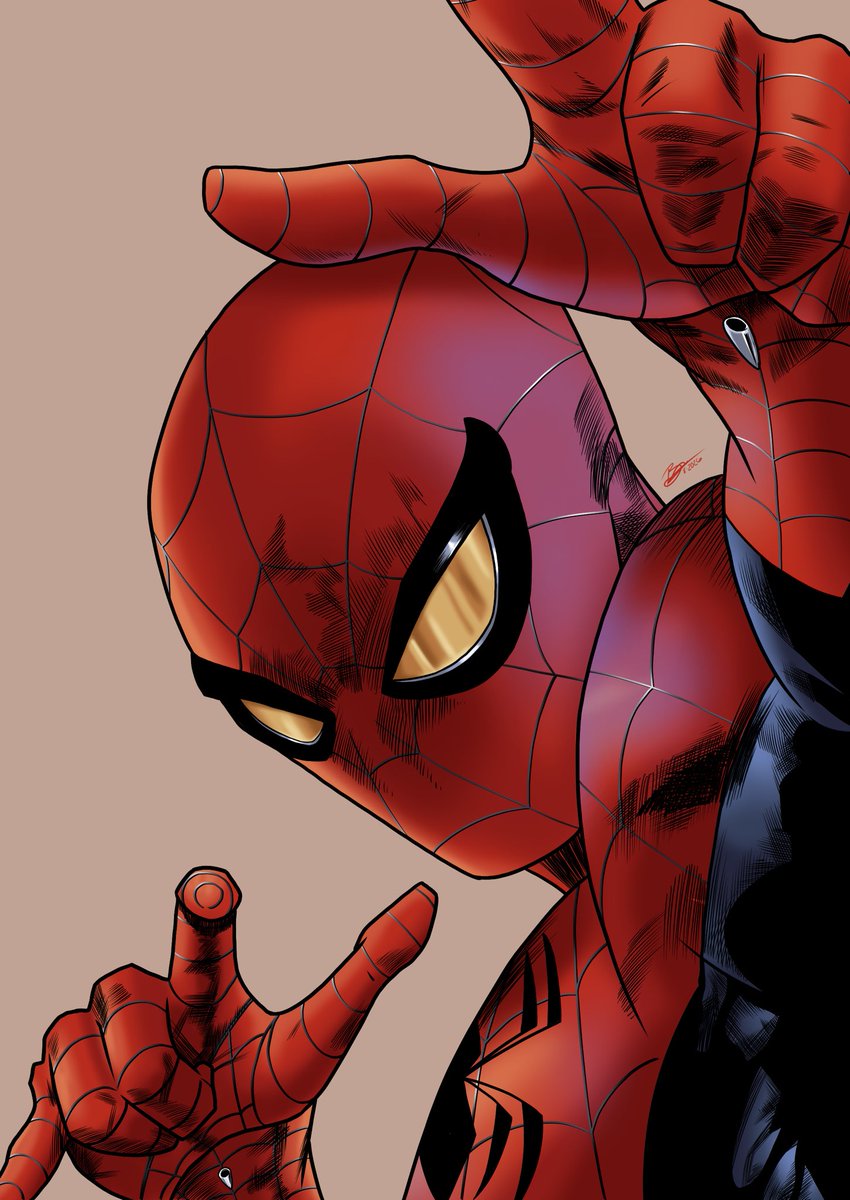 newcomicart's tweet photo. Drew my AU Spider-Man and it feels good drawing him again https://t.co/jcycg4pMn3