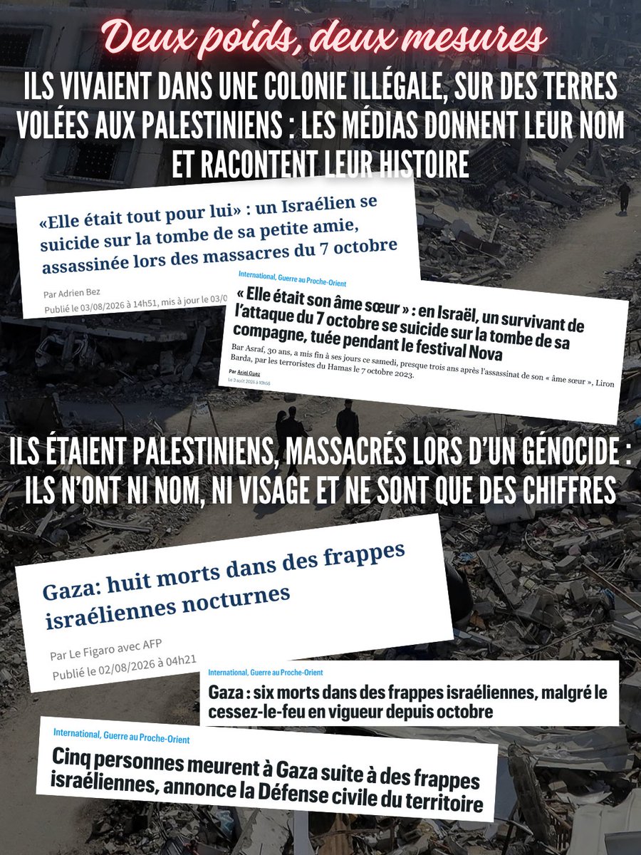 K1000Journalist's tweet photo. [THREAD 🇵🇸] Les Palestiniens ne sont que des chiffres, quand les colons israéliens ont des noms, des visages, une histoire.

Vous avez peut-être vu passer cette info : Bar Asraf, un survivant du 7 octobre, s’est suicidé sur la tombe de sa compagne Liron Barda, tuée ce jour-là. https://t.co/HYyd5vL4uy