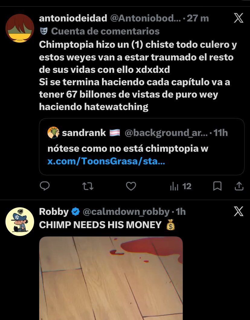 realchud67's tweet photo. @Antoniobodrio XDDDD, siguen con el trauma de “mi mono le gana a tu mono” aunque igual obvio si el fan promedio de glitch no tiene mas de 15 https://t.co/uEI0Yn4eAB