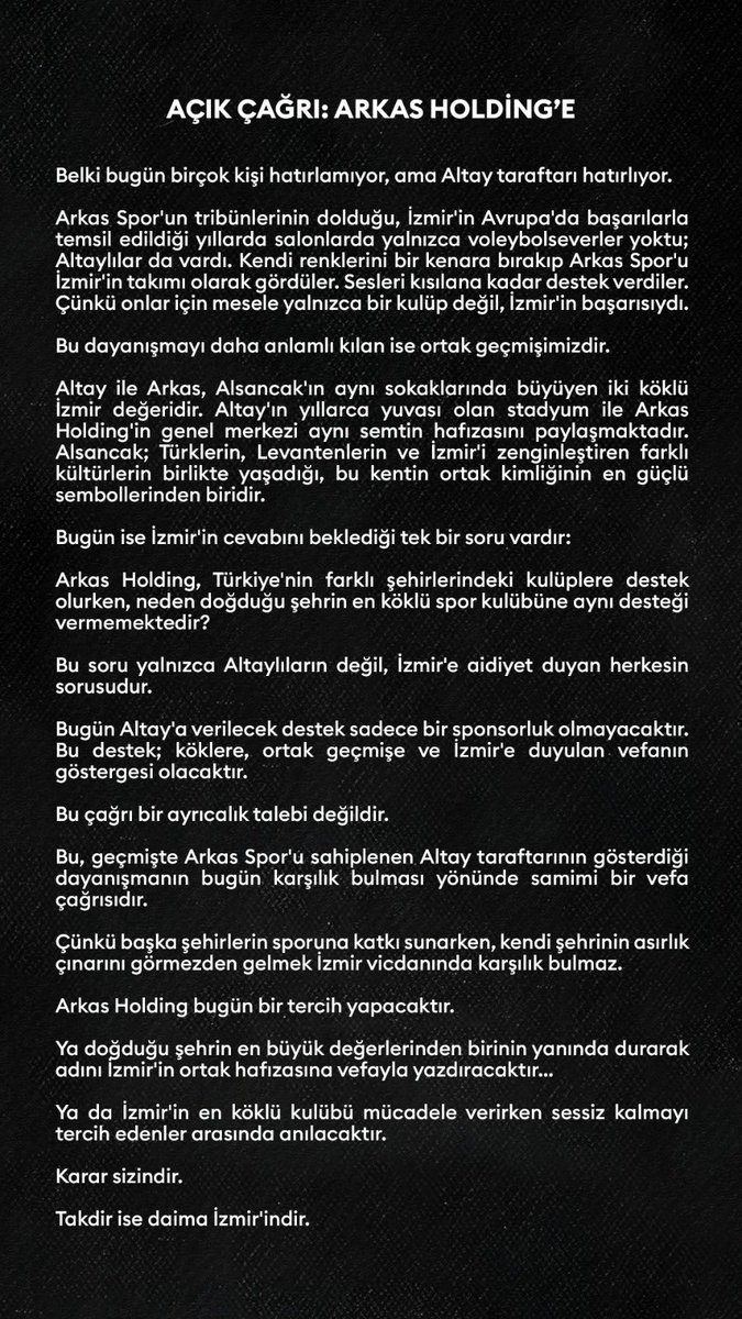 Manavkuyulular's tweet photo. @arkas_holding #AltayiçinArkas https://t.co/SUSxoYH35e