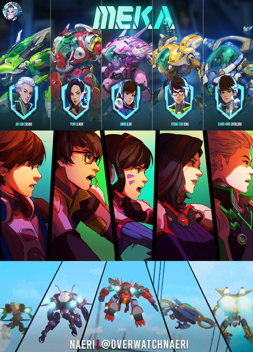 OverwatchNaeri's tweet photo. Another New Korean #Overwatch Hero and a Mech Squad, 10 Years Later 🇰🇷

A new Korean hero arrives for the first time in 10 years, and the second hero for the MEKA Squad is released 8 years after the MEKA Squad was first revealed 🔻 https://t.co/afYDZzeet8