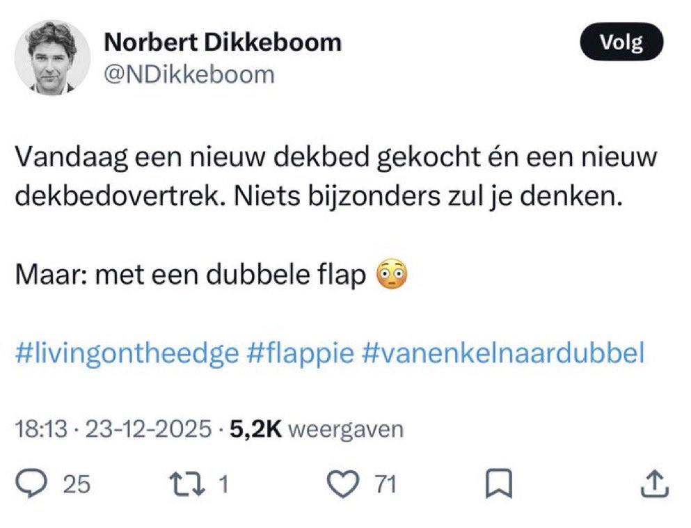 NPikkeboom's tweet photo. 🚨#Ik laat #mij graag een #dubbele #flap aanleunen. 

#hagelwit #flap #moretocome #connecties 😉

⬇️ https://t.co/KBxoTEtetX