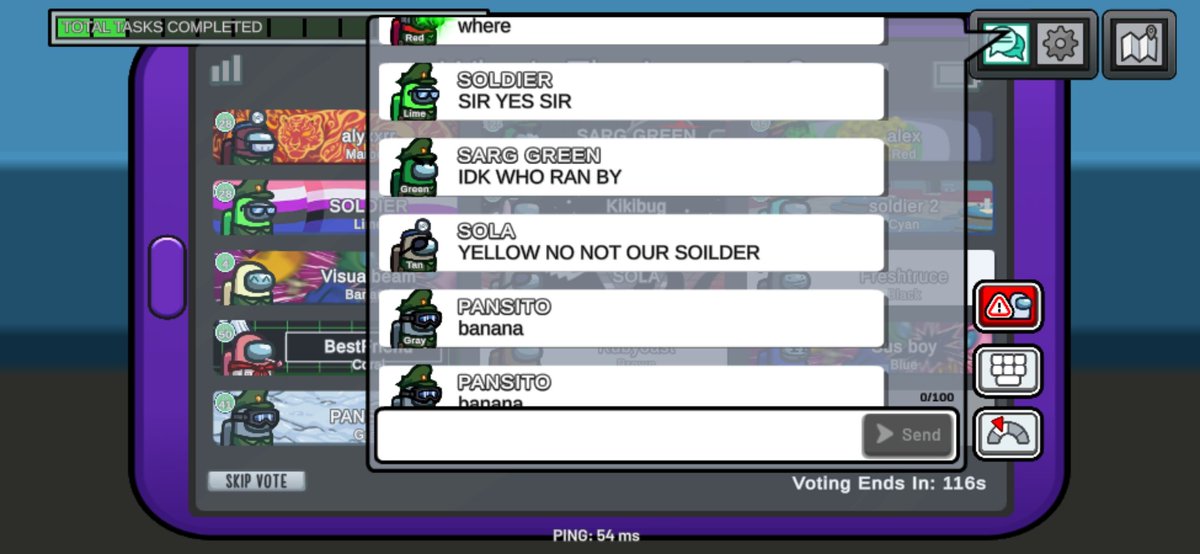 3Peppibot's tweet photo. BRO IM CRINE i just joined a among us lobby and half of the server was roleplaying as soldiers. https://t.co/6bm7XvqU8R