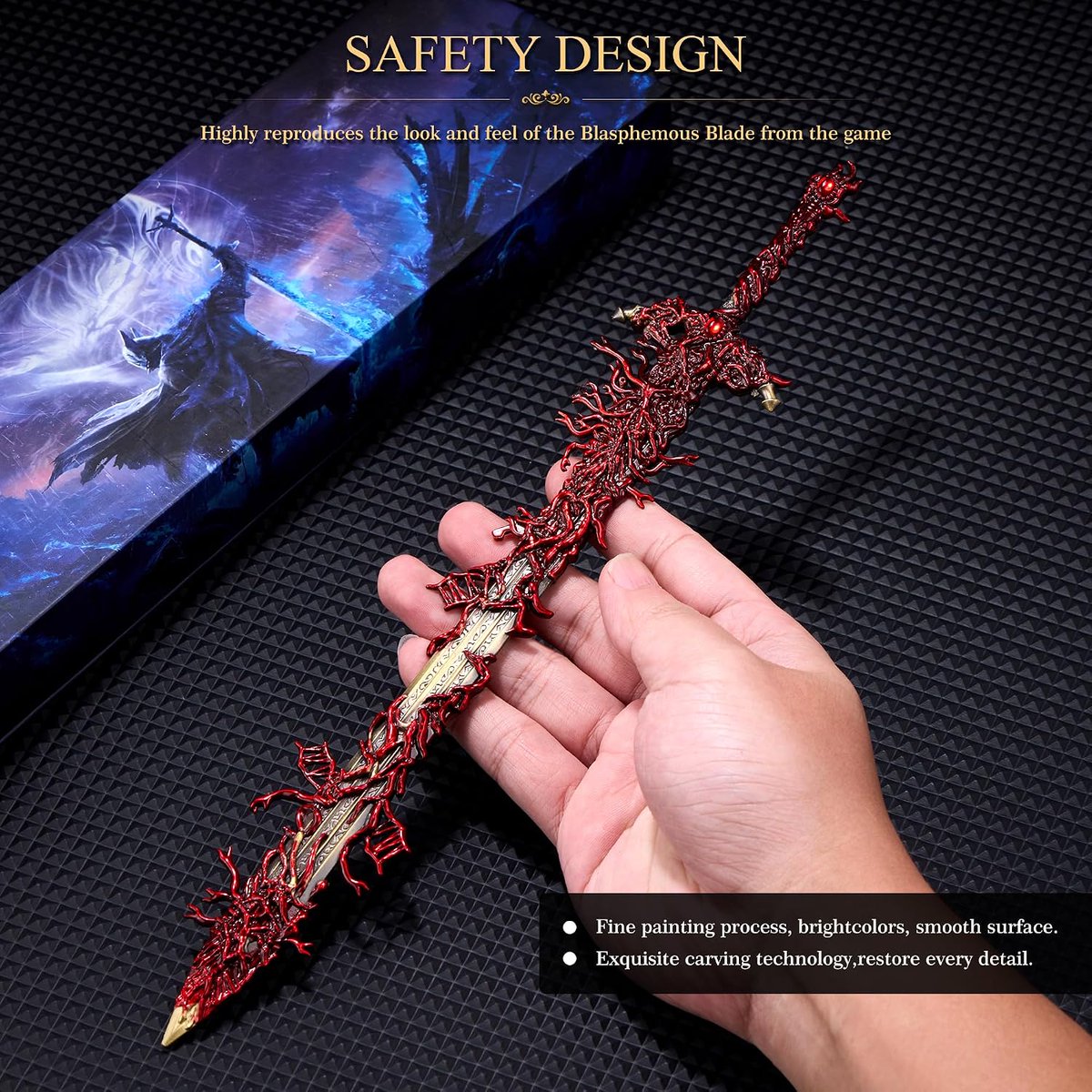 IGNDeals's tweet photo. Elden Ring Dark Moon Greatsword and Blasphemous Blade metal models have a 10% discount at checkout at Amazon. Third-party seller, shipped by Amazon. #ad

Greatsword $29.96: https://t.co/vRjow3hpl3
Blasphemous $32.99: https://t.co/zIbXQF0lwZ https://t.co/W8nO452OVa