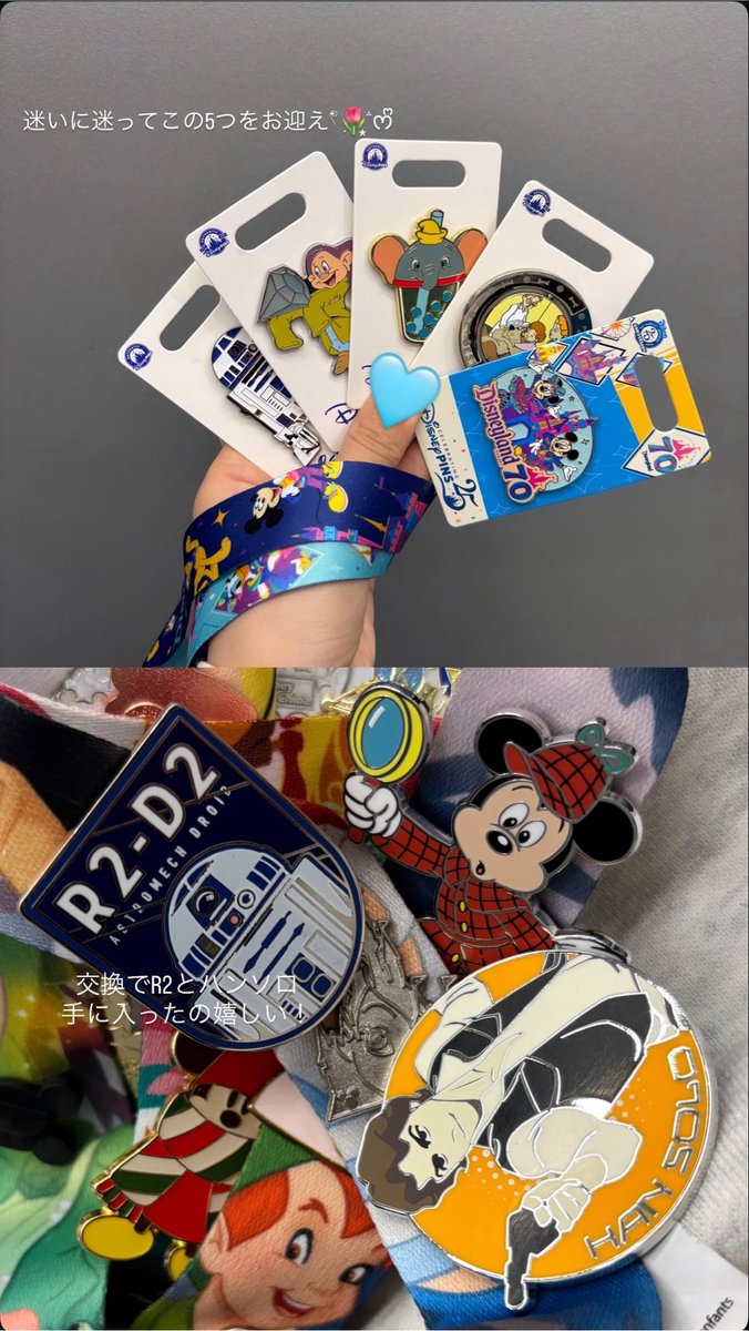 _EugeneRapunzel's tweet photo. 2019年から海外パークでコツコツとピントレしてるの^ ^
自分のお気に入りをコレクションする感覚だからレートとかそんな詳しくないんだけどXで交換できたりしないのかなぁ~ https://t.co/R7NZfu4HAh