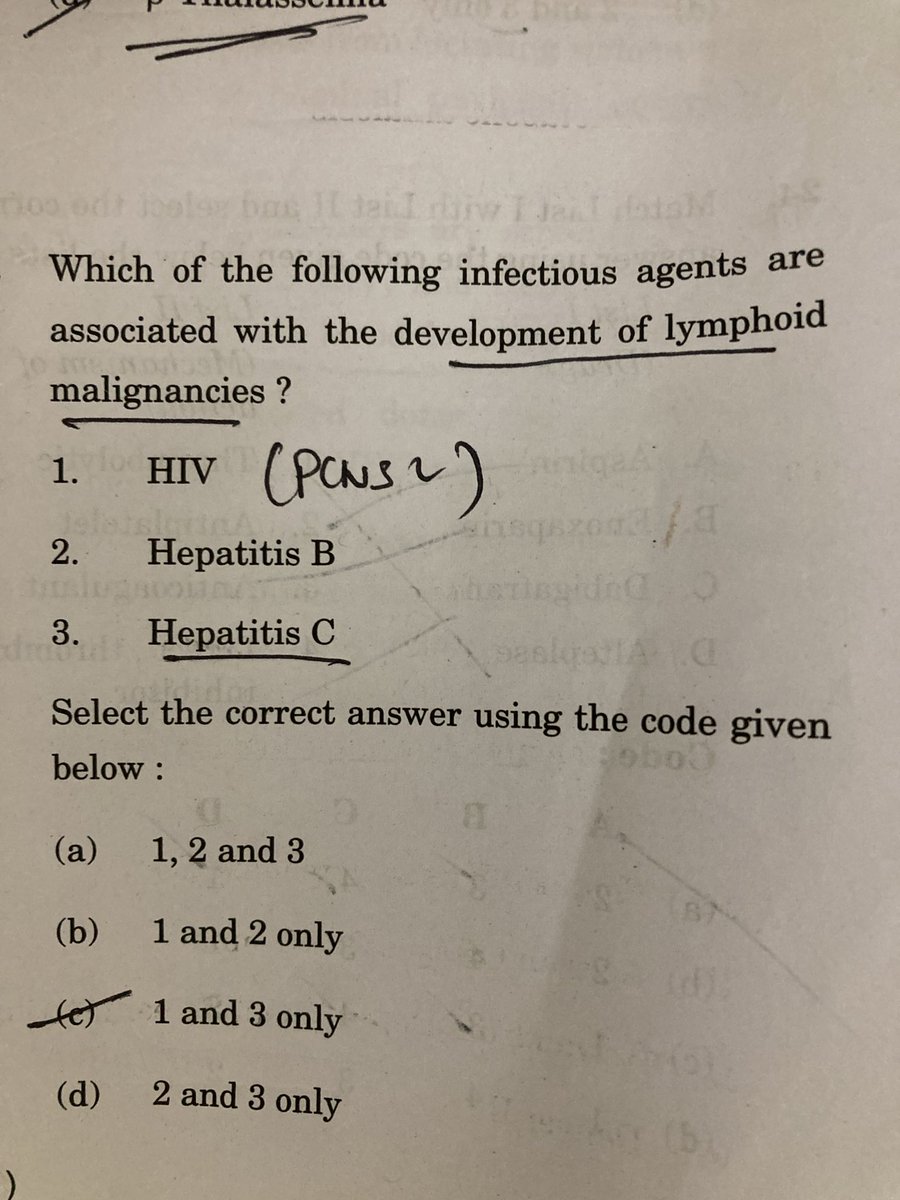 private_relay's tweet photo. #NEETPG #upsccms ig HIV and Hep. C are only associated with development of lymphoid malignancies. what do you say ? https://t.co/VlaTaWejq7