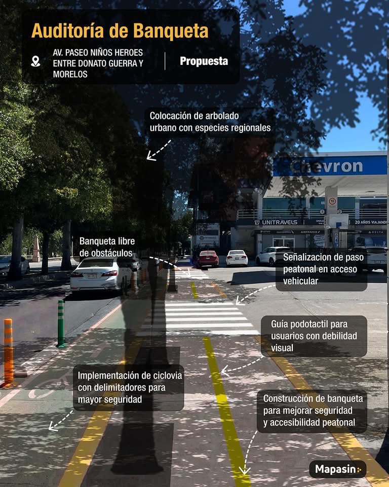 mapasin_sinaloa's tweet photo. Imagina caminar por una calle cómoda, segura y llena de vida. 🚶🤔✨

👀 ¿Qué le hace falta a tu calle para caminar mejor?

💡 Tu experiencia es el primer paso para transformarla.

💚 En Mapasin  analizamos nuestras calles y convertimos las ideas de la comunidad en propuestas para impulsar su transformación.