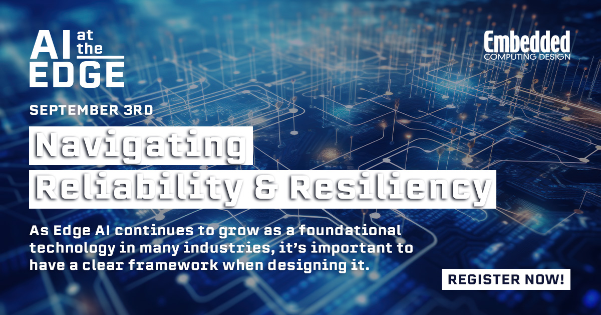 embedded_comp's tweet photo. "AI at the Edge Day"
🗓️ September 3rd, 2026
AI at the Edge continues to grow throughout many industries. Those working with this foundational technology must understand the importance of navigating reliability and resiliency. Register NOW!
https://t.co/Ok4qkHD9gq