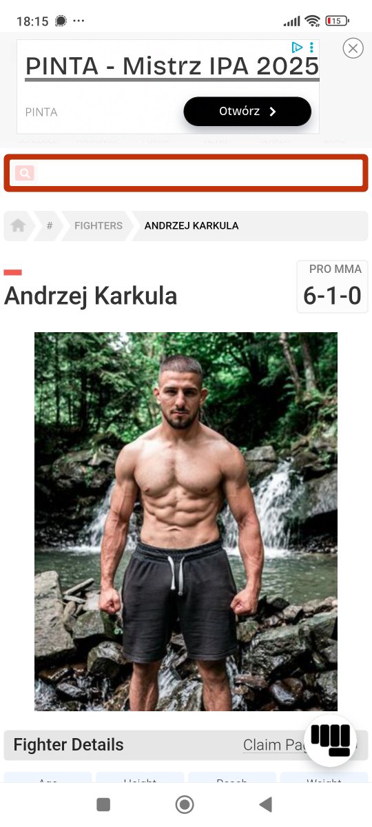 CzarnaRaczka's tweet photo. #ksw122 Mało kto wie ale Andrzej Karkuła który walczy w kategorii do 60 kg ma w swojej rozpisce zwycięstwo w pierwszej rundzie przez poddanie nad Czarkiem Oleksjiejczukiem który obecnie walczy w UFC w kategorii do 84 kg. https://t.co/FWO1td836t