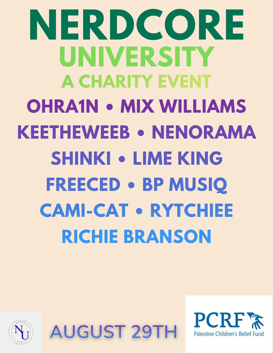 ohra1n's tweet photo. CLASS IS IN SESSION! @MixWilliams and I present the list of professors for Nerdcore University! Apply in the comments if you are interested in being a student! https://t.co/OU7rHc9eKD
