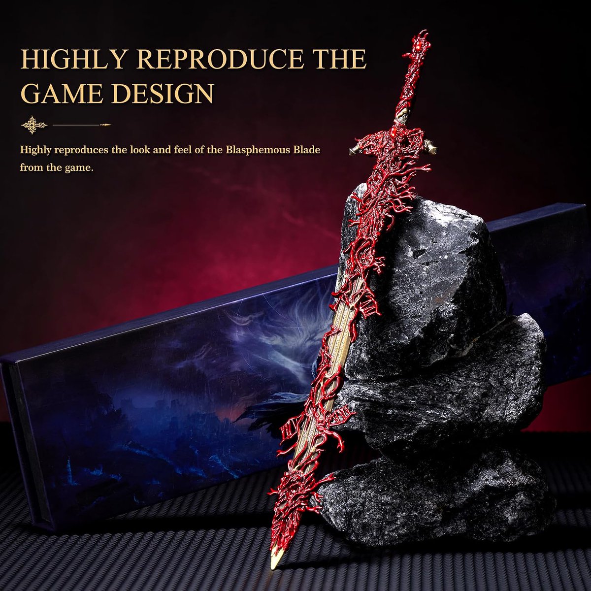 IGNDeals's tweet photo. Elden Ring Dark Moon Greatsword and Blasphemous Blade metal models have a 10% discount at checkout at Amazon. Third-party seller, shipped by Amazon. #ad

Greatsword $29.96: https://t.co/vRjow3hpl3
Blasphemous $32.99: https://t.co/zIbXQF0lwZ https://t.co/W8nO452OVa
