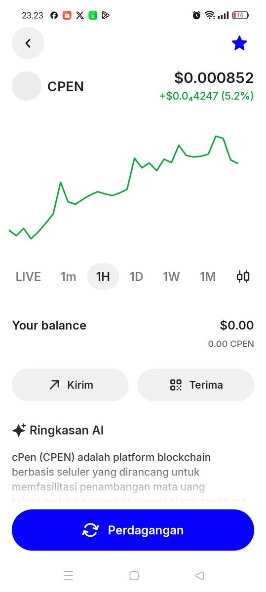 Tangerang83's tweet photo. @Purwoko_Susilo @JarolaCrypto @cPenCoreTeam Ini yg saya tambahkan di trust wallet mas, apakah alamat wallet ini sudah benar https://t.co/nhJc98834q