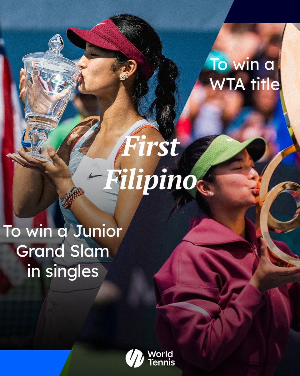 worldtennis's tweet photo. The Alex Eala story continues to be written 🇵🇭

From winning her first Junior Grand Slam at the US Open in 2022 to lifting her first WTA title in Washington in 2026. https://t.co/YM5kt8Wnls