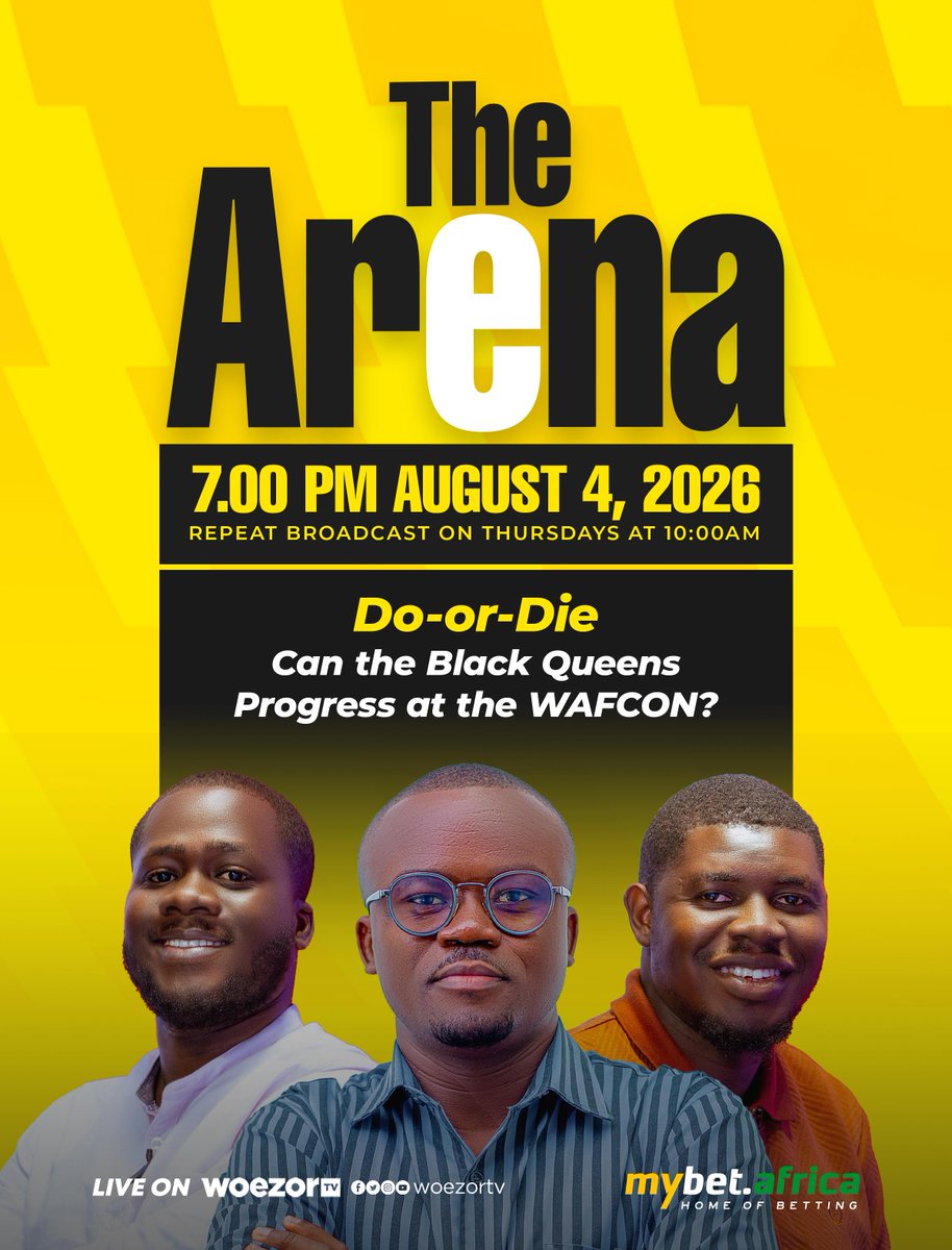 WoezorTV's tweet photo. The Black Queens face a defining moment in their WAFCON 2026 campaign after a narrow defeat to Cameroon.
Join our panel as they assess Ghana's performances, key tactical decisions, and what must change for the team to keep its tournament dream alive.
#TheArena #WoezorTV https://t.co/XsATNBMvU9