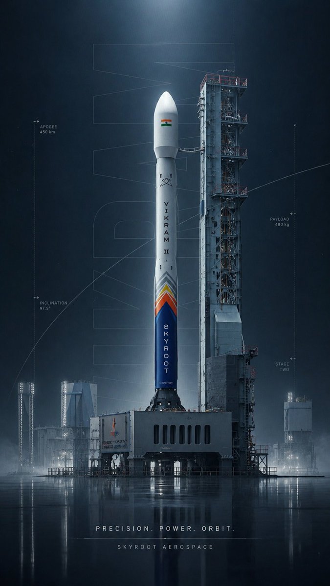 AlphaMatrix19's tweet photo. Vikram-1 was just the beginning.
@SkyrootA 🔥 
V- ll  V- lll  Design 

#Skyroot #Vikram1 #IndianSpace #Space #India #Rocket #Aerospace 🇮🇳 https://t.co/i6se5ZCoLV