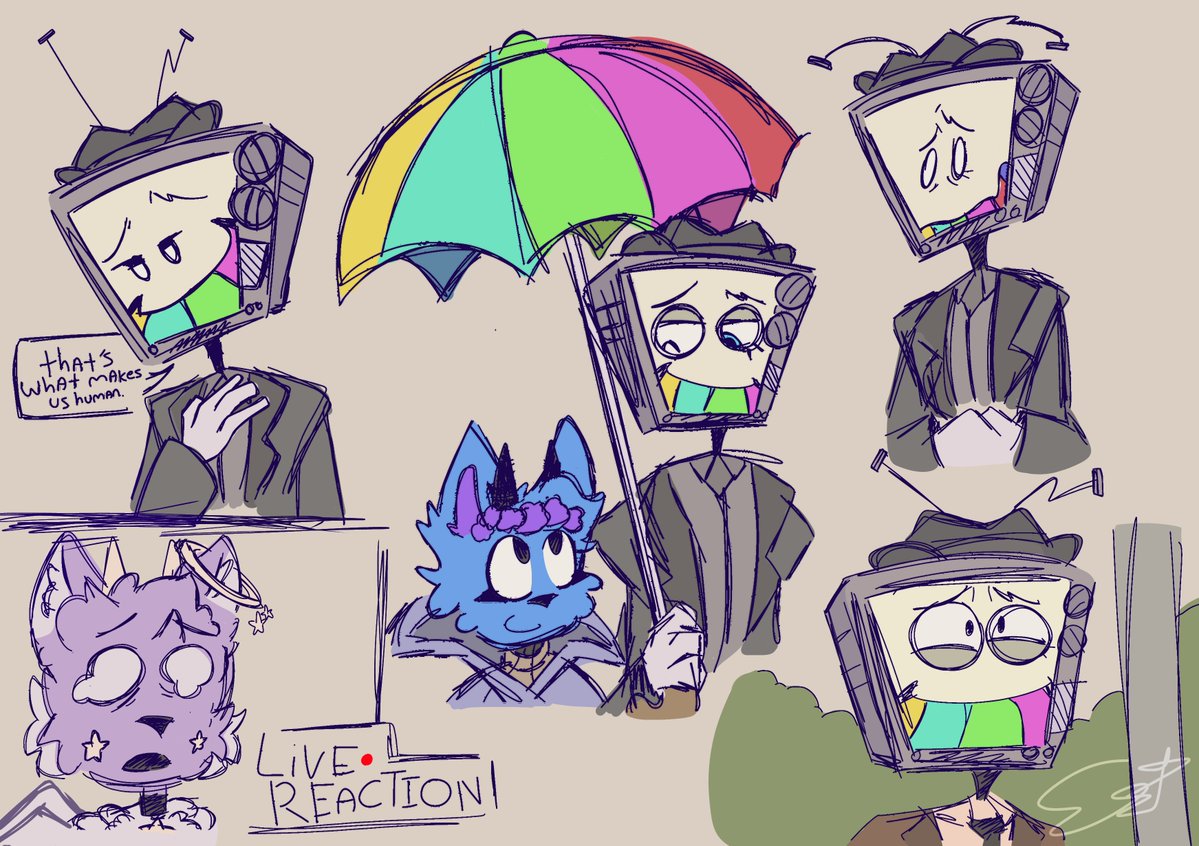 EstrellaBackup's tweet photo. Wanted to draw some stuff based on my first playthrough of behind the broadcast: Director's cut! 

He's so cute, everyone is so cute in this game omg

#mrpuzzles #smg4 #behindthebroadcastau https://t.co/Ds4JmTy8Ic