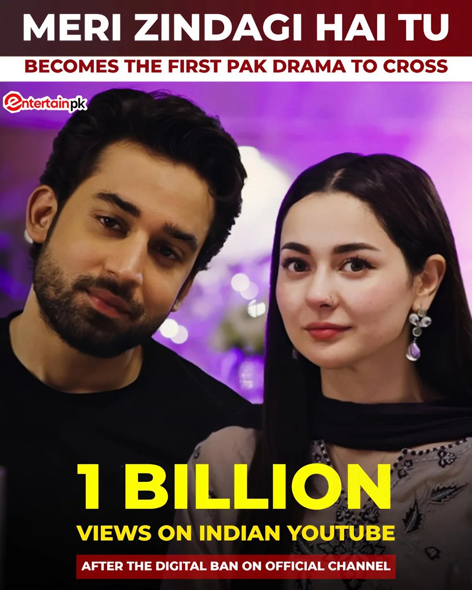 Heartbeat_3s's tweet photo. The way you r getting frustrated &amp; trying to prove wahaj is popular by showing randm articles is really funny. 
After ban,MZHT alone crossed 1 billion views in india.Even wahaj's 10 shows couldn'tdo that.Before ban,any randm shw like TB could get views frm india.#bilalabbaskhan https://t.co/85nitFKDTJ