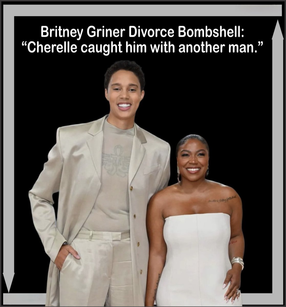 mcafeenew's tweet photo. 🚨BRITNEY GRINER DIVORCE BOMBSHELL: “CHERELLE CAUGHT HIM WITH ANOTHER MAN!”

🔗 https://t.co/oy6j9TaVnv

The real reason the marriage collapsed just dropped.

People were genuinely surprised when Britney Griner and Cherelle Griner announced they were separating… until the details came out.

According to sources close to the couple, Cherelle caught Britney with another man.

That’s why the divorce moved so fast. That’s why the progressive media suddenly went quiet. The same athlete the left held up as a symbol of everything they claim to stand for was caught cheating — with a man.

The narrative is dead. The truth is out.

Share this everywhere so the media can’t bury the actual reason the “power couple” fell apart!

Follow @mcafeenew for more drops.