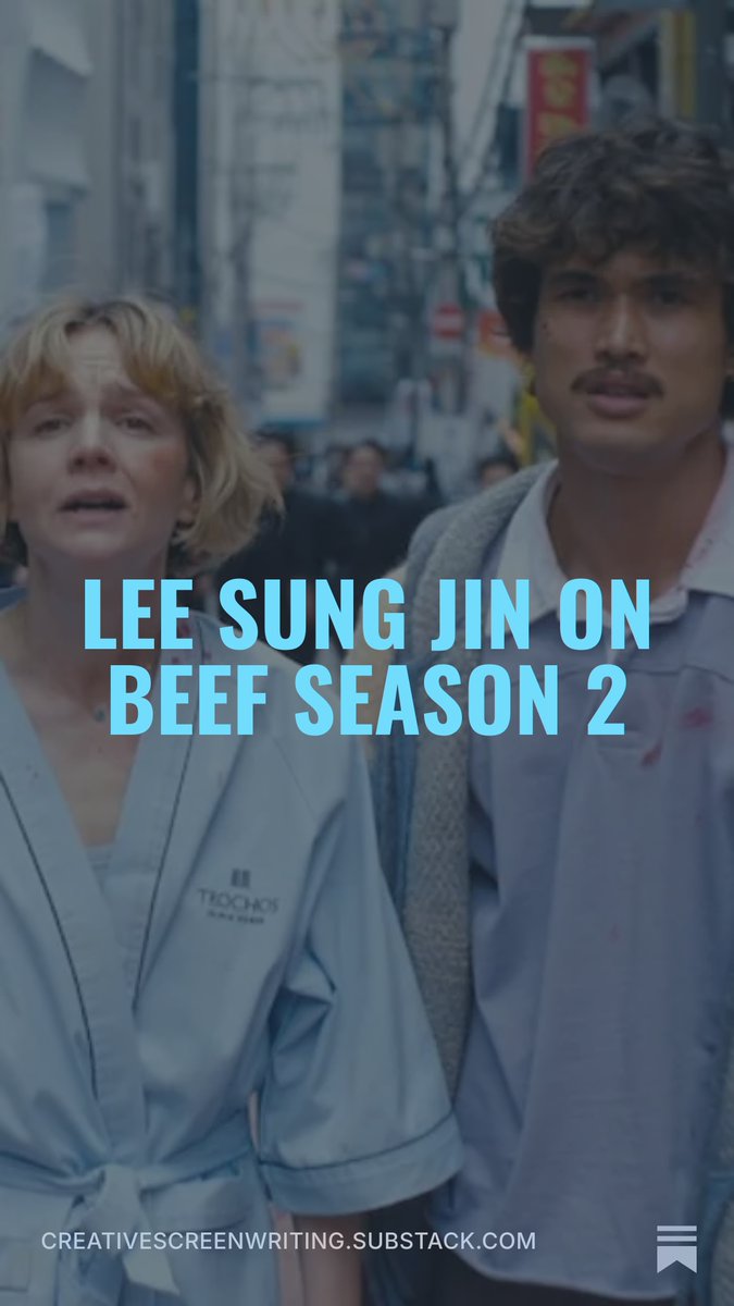 CreativeScreen's tweet photo. #LeeSungJin on how #BEEF Season 2 structure owes something to The Sopranos—becauseconflict isn’t just plot, it’s theme. Watch the craftsmanship, not just the chaos. https://t.co/IT0sETuif5
 #BEEFSeason2 #TVWriting #StoryCraft #WritingTips #Showrunner #WritersRoom https://t.co/ZE3cQSoYWV