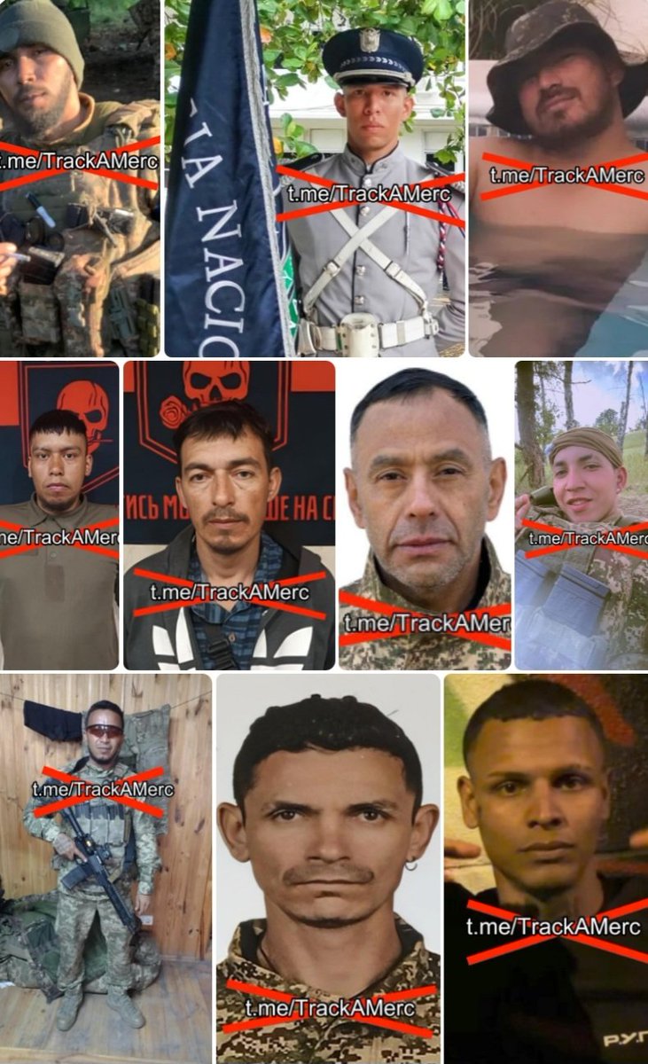 BowesChay's tweet photo. Another 12 Colombians died for the Ukroscam this past week. 

Its hard to calculate the scale of the losses, but its clear the Ukrainian command treats these men with disdain, refusing to pay their families or even acknowledge their deaths. https://t.co/3K2KHFFU2o