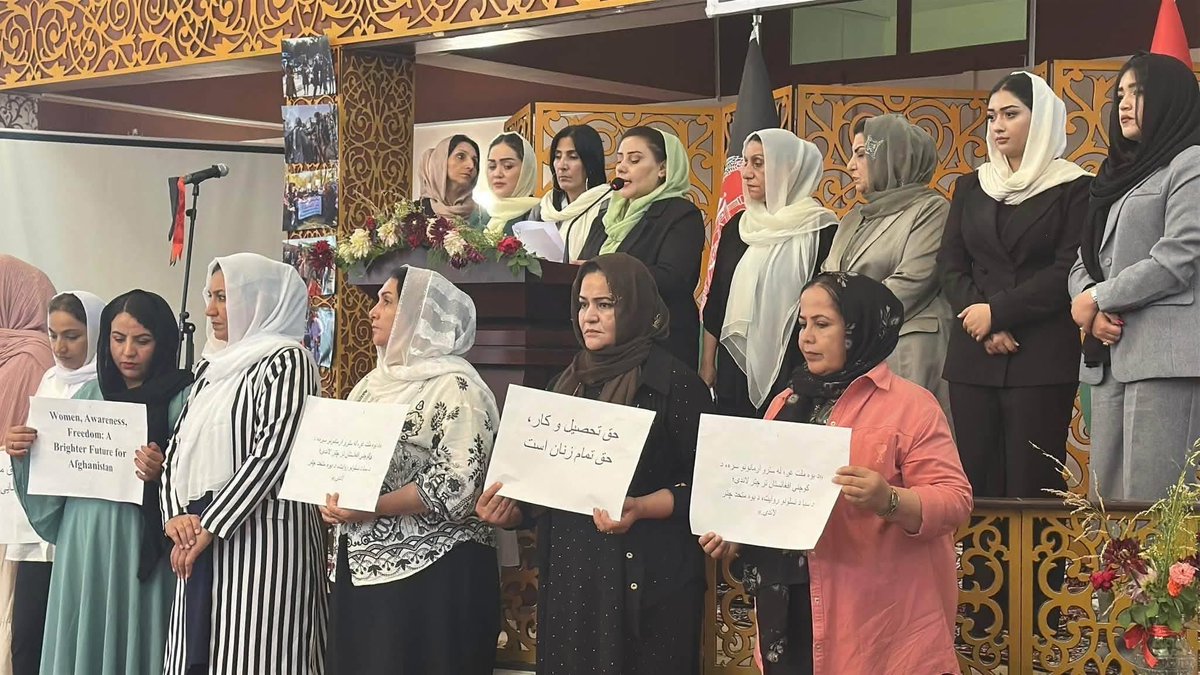 FreedomHubAfg's tweet photo. Honored to join the Annual Conference of the Little Afghanistan Women’s Council.

Afghan women must never be excluded from shaping Afghanistan’s future. Our solidarity must lead to action.

#AfghanWomen #StandWithAfghanWomen #HumanRights #Afghanistan
:::writing https://t.co/r6F4Ov1AgS