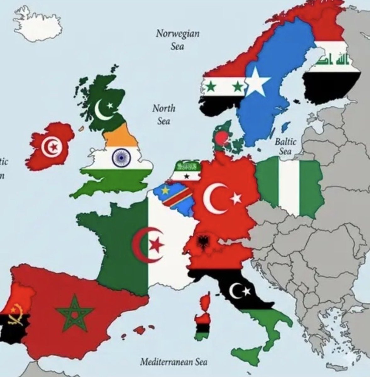 SlowVolvo22's tweet photo. @NoContextBrits @duolingo It’s over Europe, especially Spain and The UK, you had a good run. Mom said it’s America’s turn to be the white Christian country. https://t.co/ThVdJX9jBi