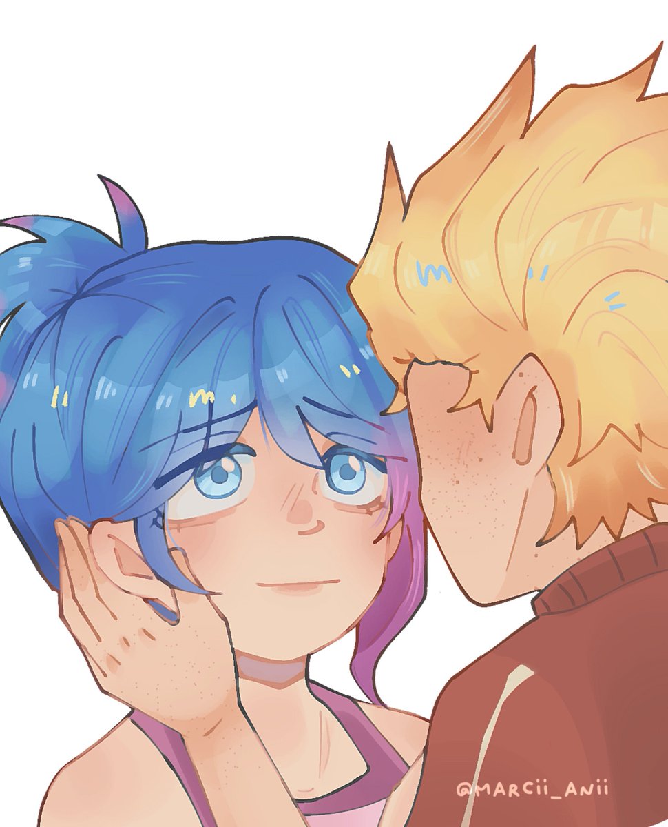 Marcii_Anii's tweet photo. Yo quiero más migajas de ellos 😭💛💙
#sendokai #sendokaichampions #zaloe https://t.co/Gt50aOKYuf