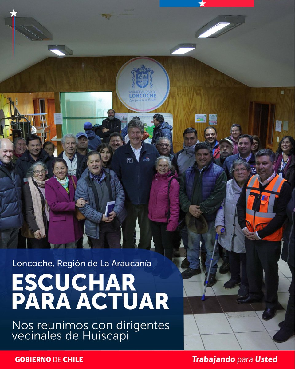 mop_chile's tweet photo. Escuchar a las comunidades es el primer paso.
En La Araucanía, el subsecretario Balmaceda y autoridades regionales se reunieron con dirigentes de Huiscapi (Loncoche), para abordar las urgencias en conectividad y agua potable. https://t.co/ekQ2nITh0w