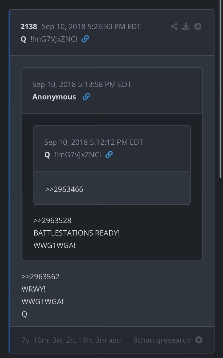 PenceAndy78200's tweet photo. 9:38 = 21:38 -> Q2138

It’s gonna blow peoples minds when they realize none of this shit is real. 

🎥🍿 [L]ive [A]ction [R]ole [P]lay ->
LARP

you are [W]atching a scripted movie [W]hat makes a movie [G]ood [O]scar [W]orthy [G]reat [A]ctors -> WWGOWGA -> WWG1WGA 🍿

https://t.co/QCNHOLcNiJ