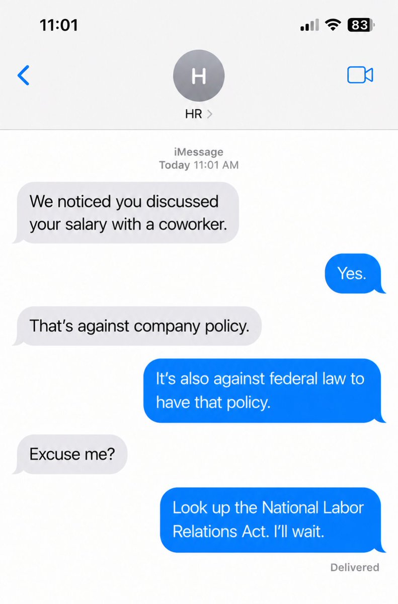 luxemiaa's tweet photo. Not all company policies are legal. https://t.co/8r3QQPl3ss