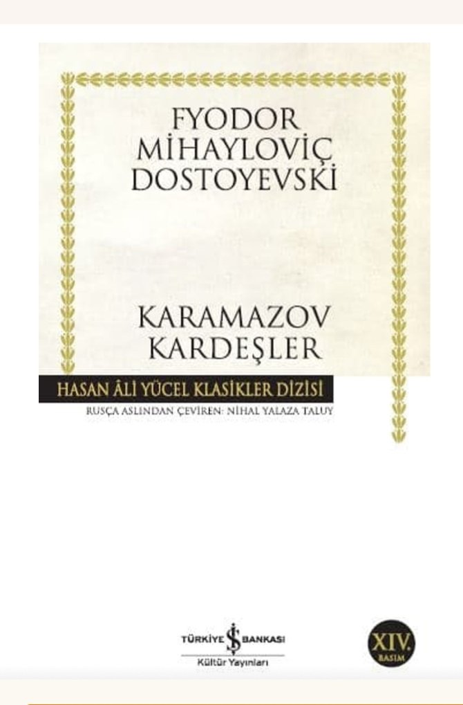 ucarfuat35's tweet photo. "Bir akıl iyidir, ama yanına bir akıl daha misafir gelirse çok daha iyi olur çünkü bir yerine iki akıl eder..."
 
(Rus Atasözü).

Dostoyevski, Karamazov Kardeşler, s. 897. https://t.co/QGYpONd4Lm
