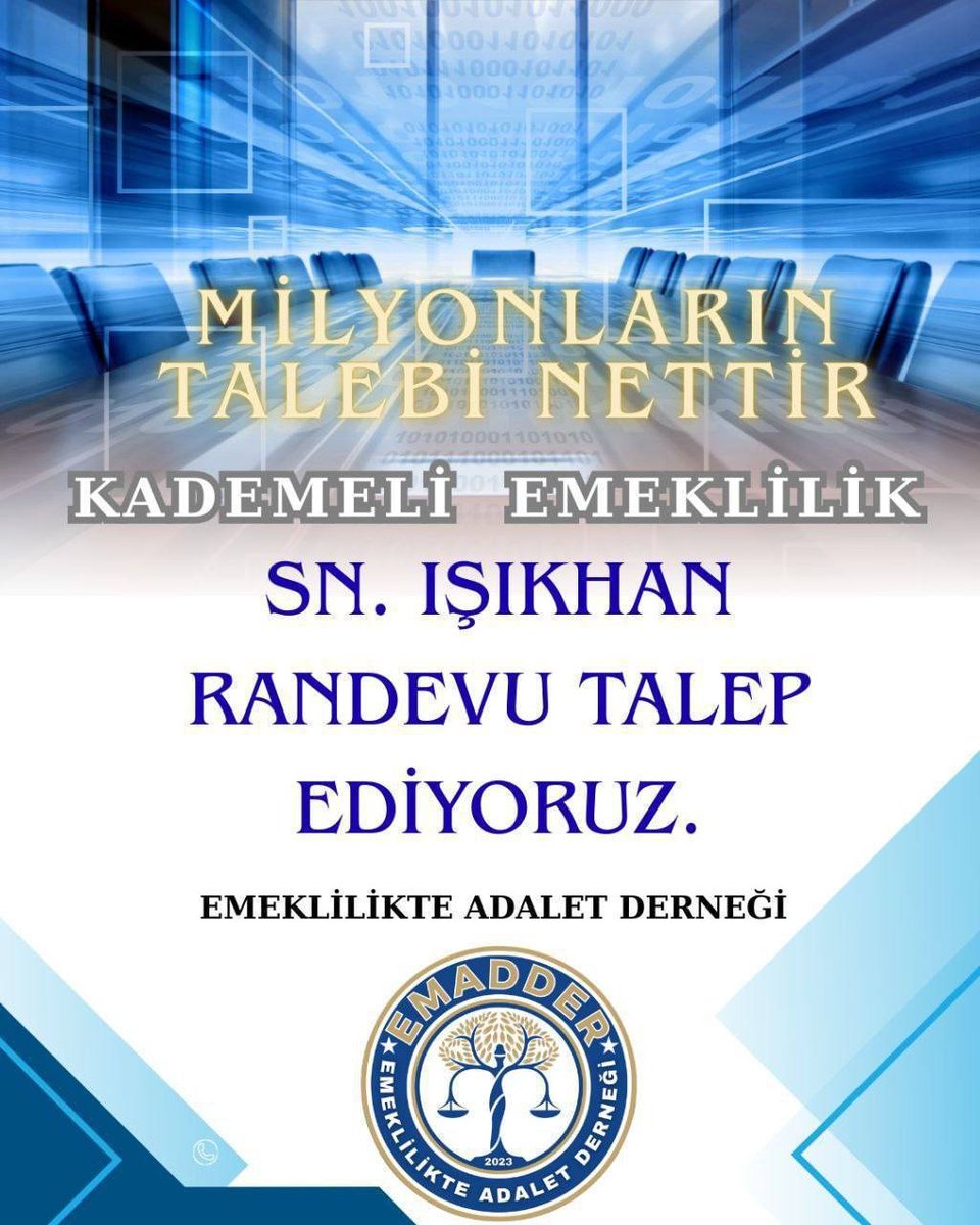 AfyokH's tweet photo. @AbdullahAdabas Türkiye yüzyılında çalışanlar arasında yüzyılın adaletsizliği yapıldı. 8.9.99 da işe giren emekli edilirken 9.9.99 da işe giren 17 yıl sonra emekli edilecek hakkaniyetli adil eşitlik ilkesine uygun kademeli geçiş şart.
@isikhanvedat
@AvOzlemZengin
@hby34
@EmadDernegi
#KademeHak https://t.co/wscYZ1LIL0