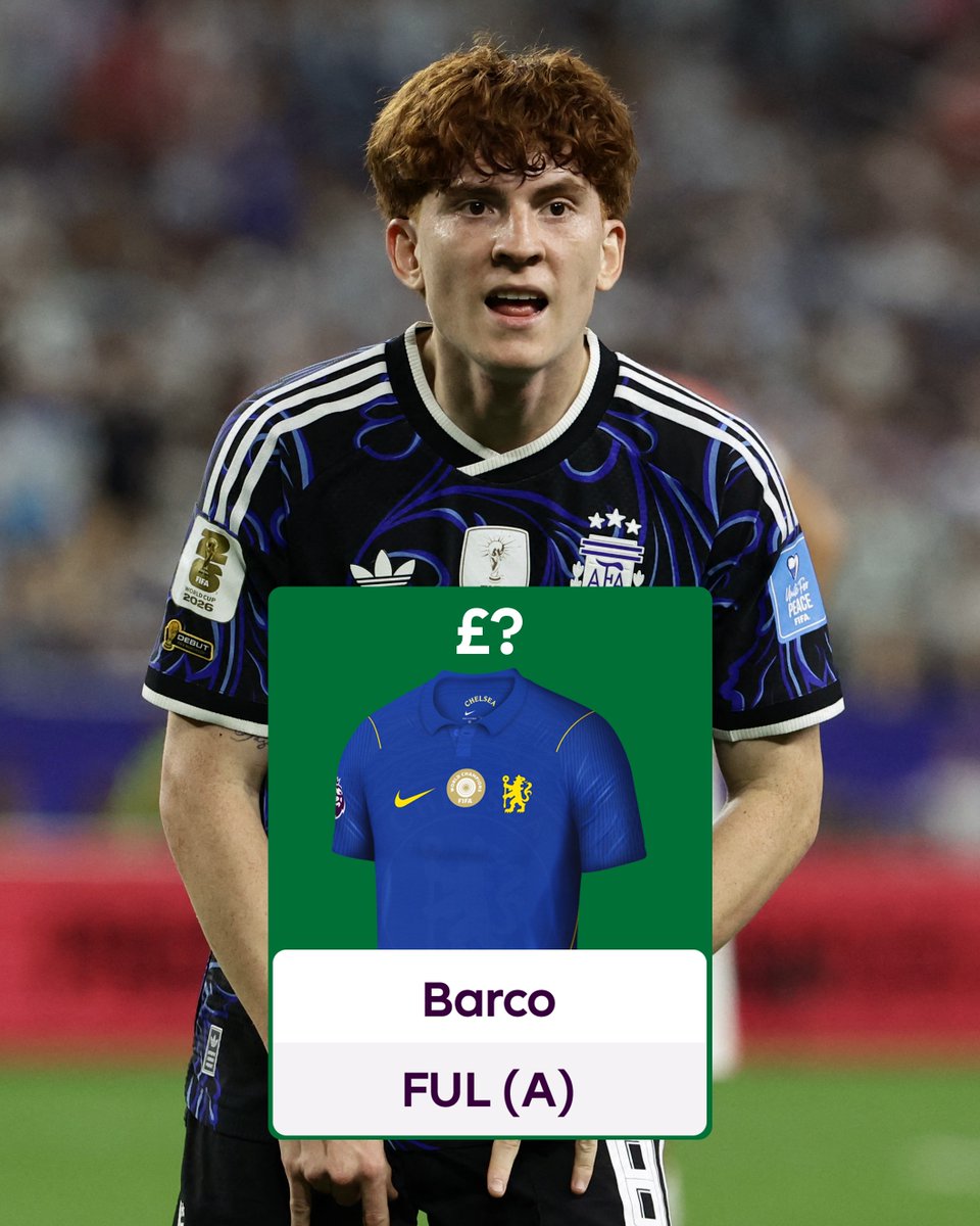 OfficialFPL's tweet photo. Valentin Barco has been added to FPL 👀

Find out the price of @ChelseaFC's new midfielder 👇