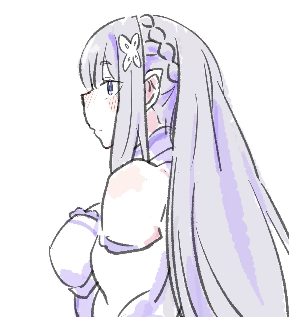 soizayoikoto's tweet photo. 1965
 #一日一回感謝のエミリア様描きso16 https://t.co/5FF67v17kQ
