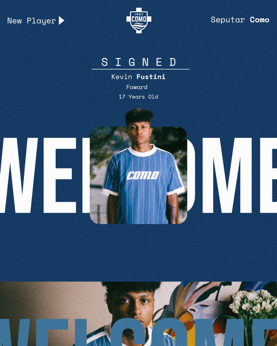 SeputarComo_Ind's tweet photo. #RESMI🚨:
Como Primavera mendatangkan pemain muda asal italia Kevin Fustini dengan status free transfer. pemain 17 tahun ini berposisi sebagai penyerang, jebolan akademi Bologna ini telah menjadi andalan timnas italia dari U15 hingga U17. - [@Como_1907]

WELCOME KEVIN!🫡 https://t.co/Ss2qTYpNFC