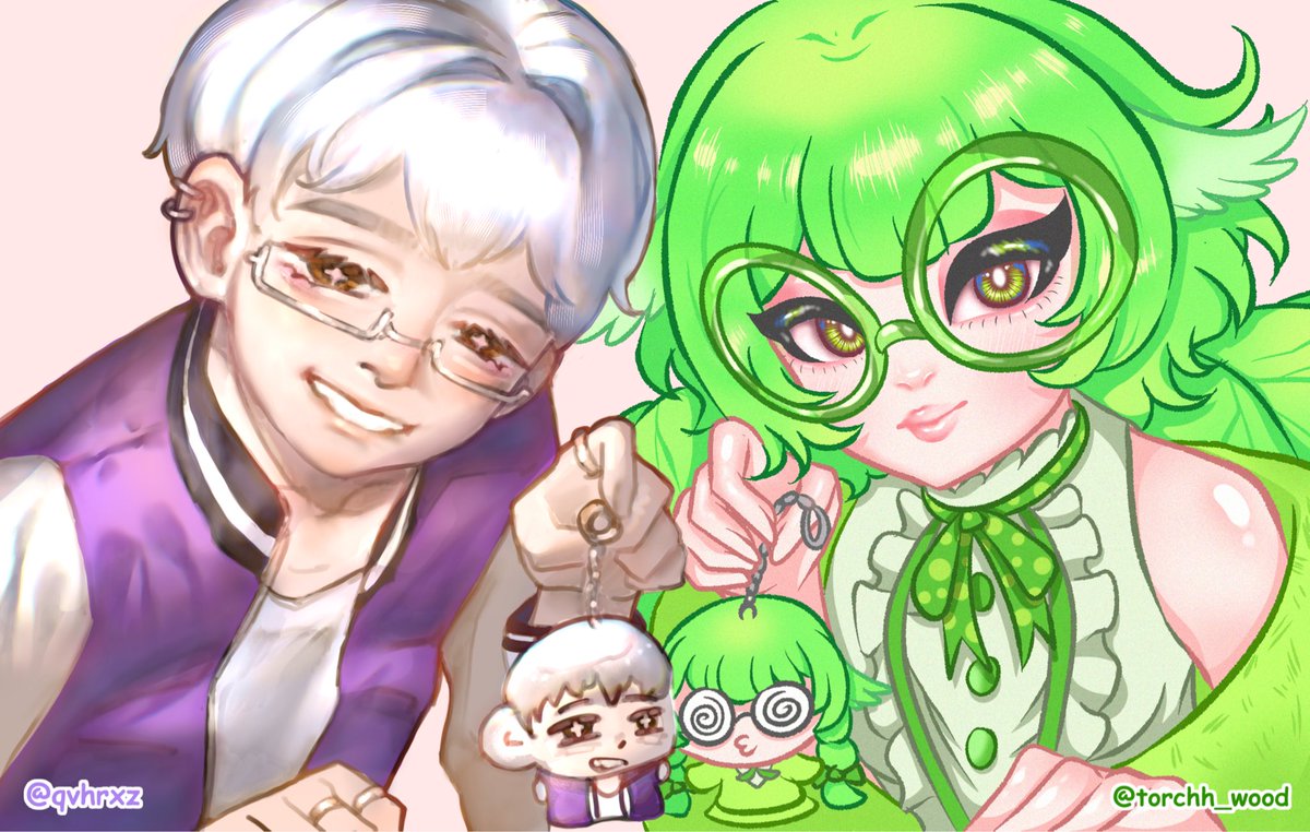 qvhrxz's tweet photo. One base, two artist trend~ ft. oc Kasem and torch_wood’s Moss! 🍀🦄

Art collab with @torchh_wood ^^ 
#digitalartㅤㅤㅤㅤ #art #collab #lookingforartmoots https://t.co/TxhJiE3VFf