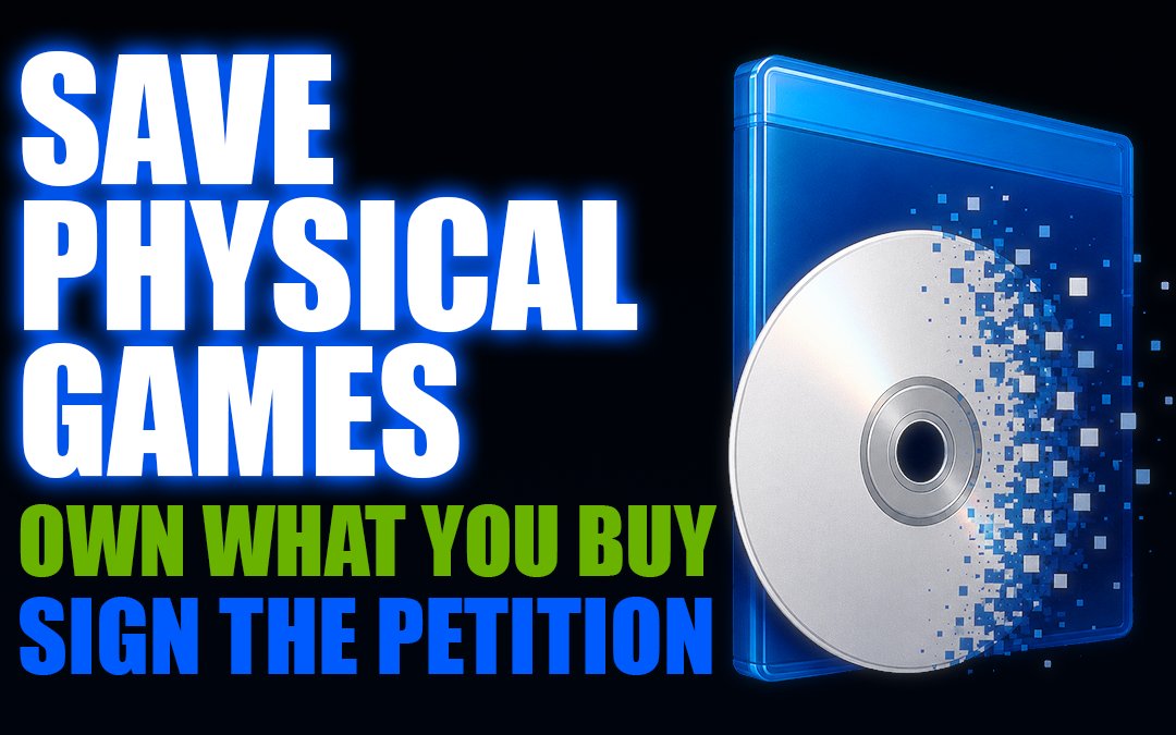 PNPGames's tweet photo. Sign the petition, leave a comment. Save Physical Games.💿
https://t.co/5w7dtlnUxG
Vinyl, CDs, Blu-Ray, books - all still sold on shelves alongside streaming / digital options. This isn't about a digital preference, or digital winning; it's Sony removing the option for physical discs on a set date while clear demand remains.