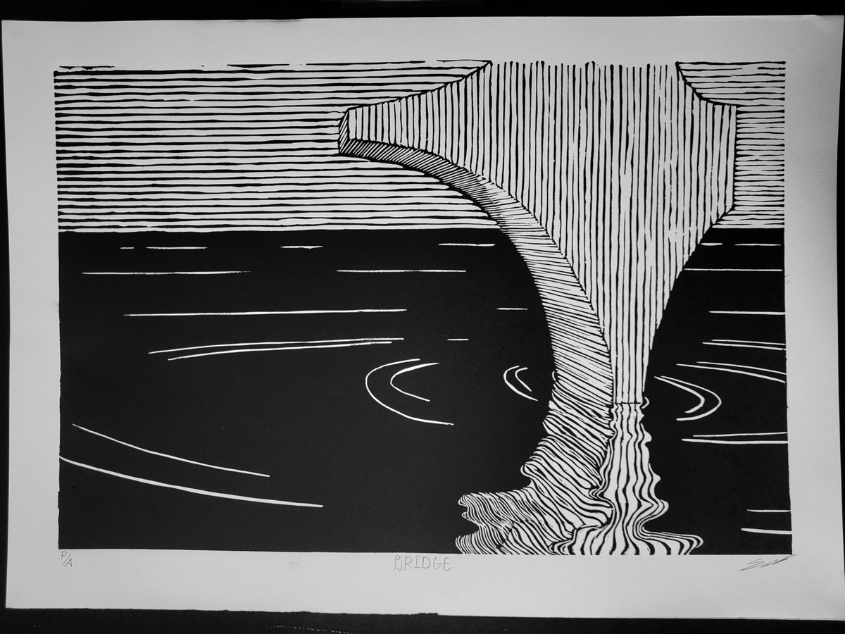 SebasClimaco's tweet photo. Bridge
52 cm × 39 cm
Linocut/Linograbado
July 2026
.
.
.
.
.
.
.
.
.
.
#arte #art #grafica #linocut #linograbado https://t.co/W9ngEN9ObB