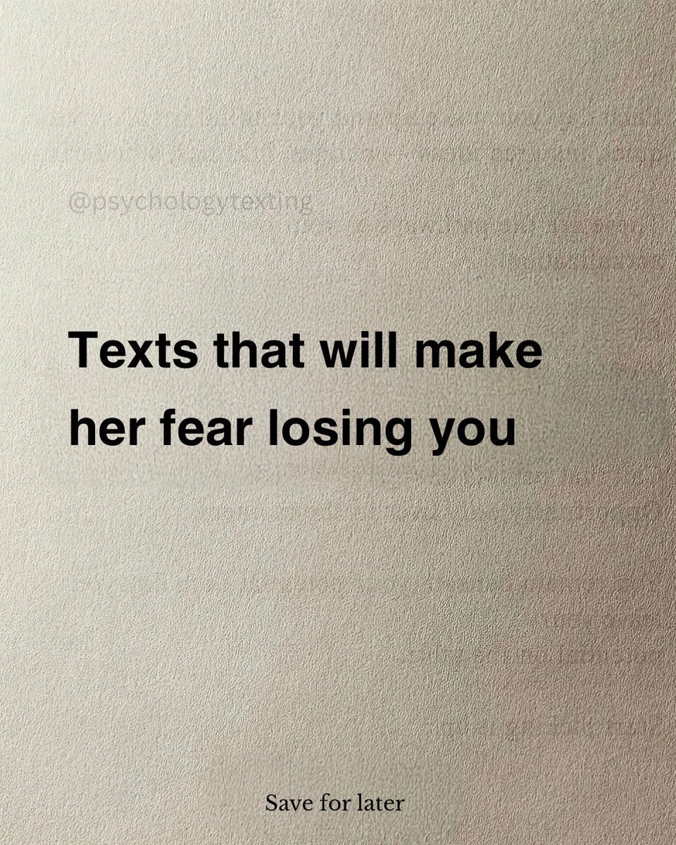 GentlemenLegacy's tweet photo. Texts that will make her fear losing you

-Thread- https://t.co/ipm7DjmVtQ