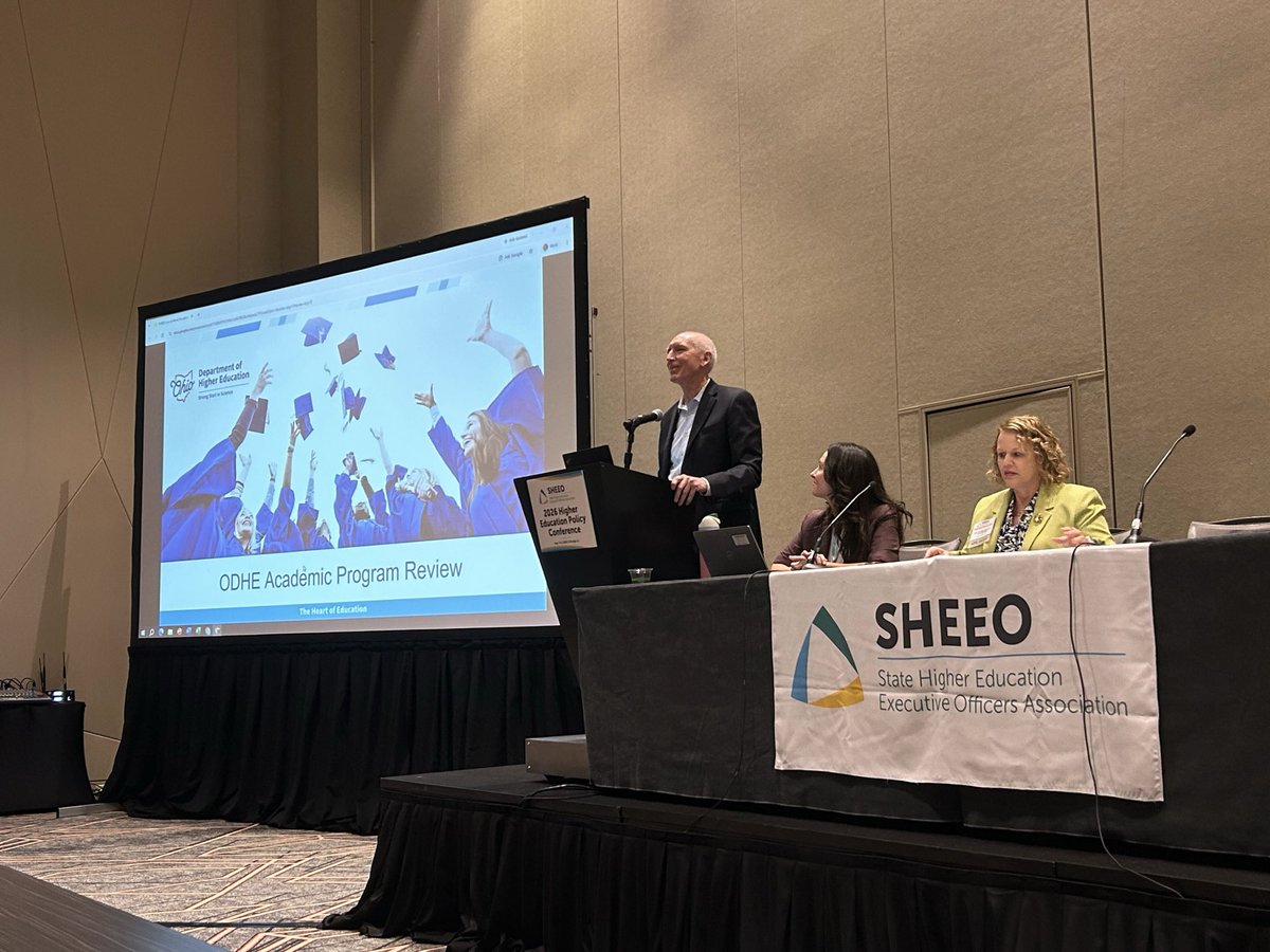 SHEEOed's tweet photo. Concurrent sessions are in full swing. States and organizations are highlighting successful initiatives around strategies for short-term credentials, college access, research practices, connecting talent to opportunity, and so much more. #SHEEO26 https://t.co/4Qdwv6u2wY