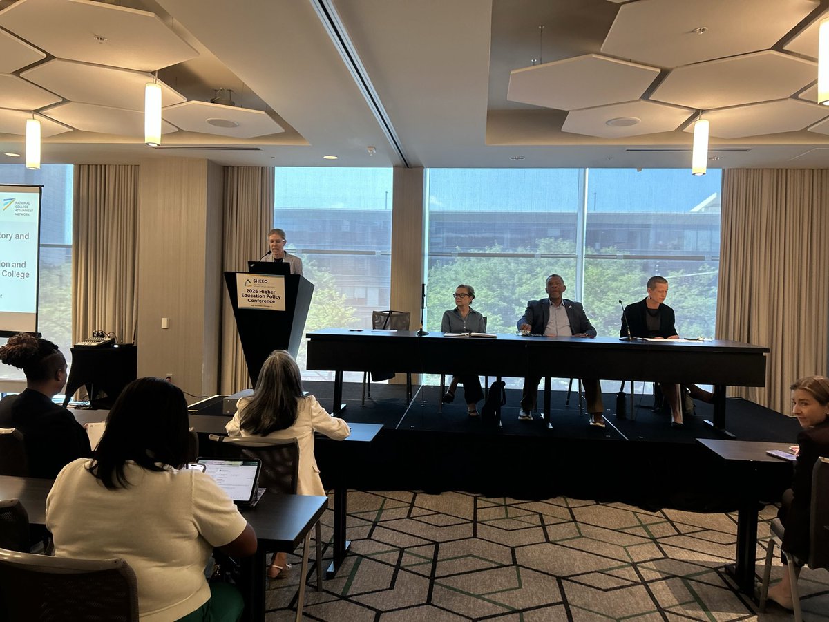 SHEEOed's tweet photo. Concurrent sessions are in full swing. States and organizations are highlighting successful initiatives around strategies for short-term credentials, college access, research practices, connecting talent to opportunity, and so much more. #SHEEO26 https://t.co/4Qdwv6u2wY