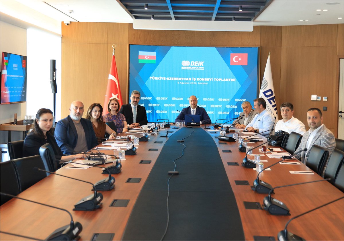 deikiletisim's tweet photo. Türkiye-Azerbaycan İş Konseyimiz, @SelcukAkat3 başkanlığında, toplantı gerçekleştirdi.

Toplantıda, 
🔹Azerbaycan ile ticari ilişkilerin geliştirilmesi,
🔹İş Konseyi’nin önümüzdeki dönem faaliyetleri ele alındı.

#İşimizTicariDiplomasi https://t.co/DRFl1RxDJa
